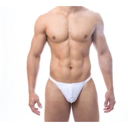 SD Clothing – Fio Dental Branco em Suplex Minimalista e Sofisticado