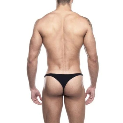 SD Clothing – Fio Dental Preto em Suplex Simples e Sensual