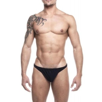 SD Clothing – Fio Dental Preto em Suplex Simples e Sensual