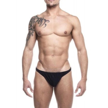 SD Clothing – Fio Dental Preto em Suplex Simples e Sensual