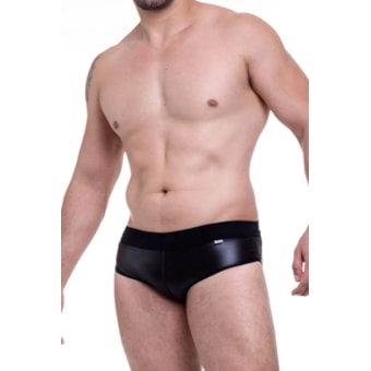 SD Clothing – Sunga Sexy em Cirrê Preto com Tiras Traseiras
