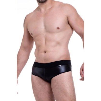 SD Clothing – Sunga Sexy em Cirrê Preto com Tiras Traseiras