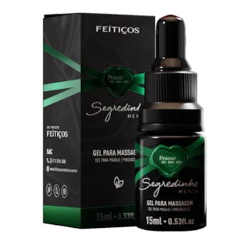 Segredinho Menta - Gel Excitante Unissex Aquece e Estimula Lubrificação Natural