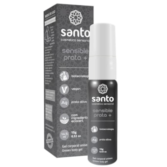 Sensible Prata+ - Gel Anestésico Anal Com Aloe Vera e Prata Ativa Bacterícida, Germicida e Cicatrizante