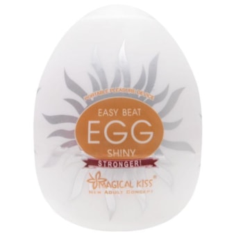 Shiny - Masturbador Egg Masculino com Textura de Raios Solares