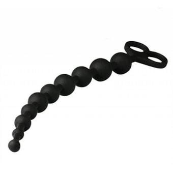 SI - Cordão Tailandês Com 10 Esferas Gradativas de Silicone