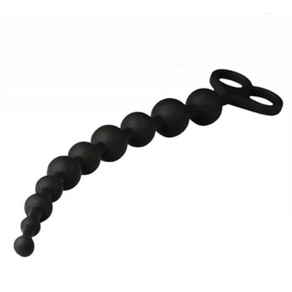 SI - Cordão Tailandês Com 10 Esferas Gradativas de Silicone