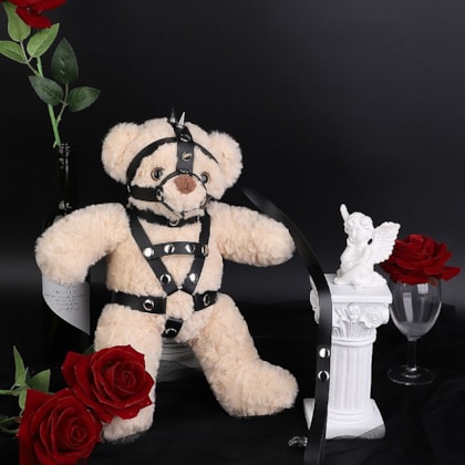 SI - Ursinho Fofo com Vestimenta Harness Sadomasoquista