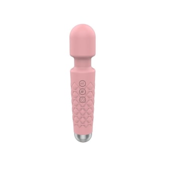 SI - Vibrador Massageador com 20 Funções de Vibração  e 7 Velocidades | Rosa