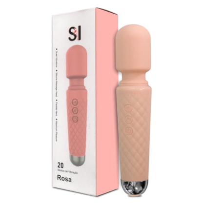 SI - Vibrador Massageador com 20 Funções de Vibração | Rosa