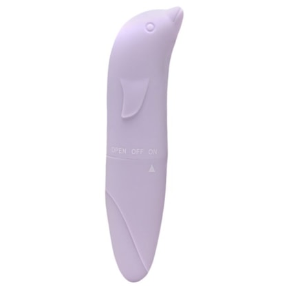 SI - Vibrador Ponto G Aveludado Com Formato Golfinho | Lilás