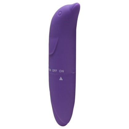 SI - Vibrador Ponto G Aveludado Com Formato Golfinho | Roxo