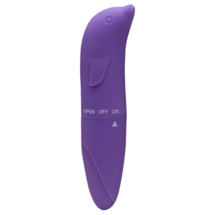 SI - Vibrador Ponto G Aveludado Com Formato Golfinho | Roxo