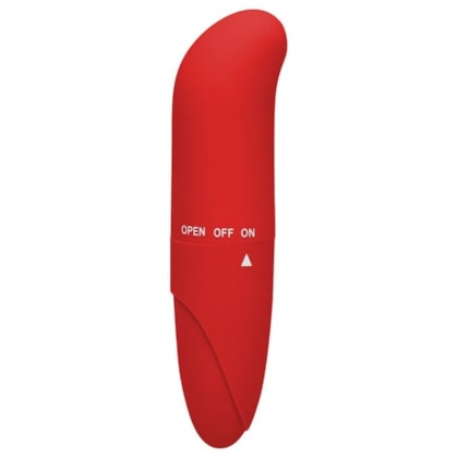 SI - Vibrador Ponto G Aveludado Com Uma Velocidade | Vermelho