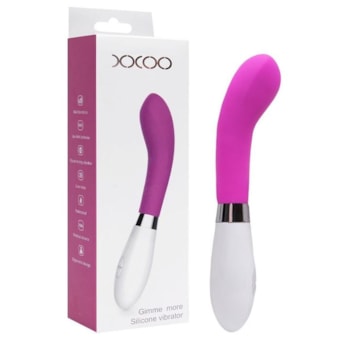 SI - Vibrador Ponto G Em Silicone Com 10 Modos De Vibração | Roxo