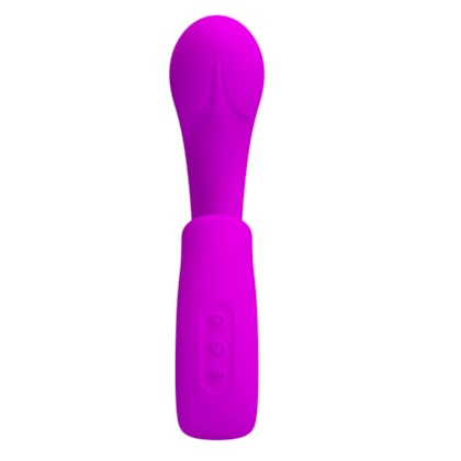 Sibel - Vibrador Dual Ponto G e Clítoris Com 10 Funções de Vibração e 10 Funções de Cutucada