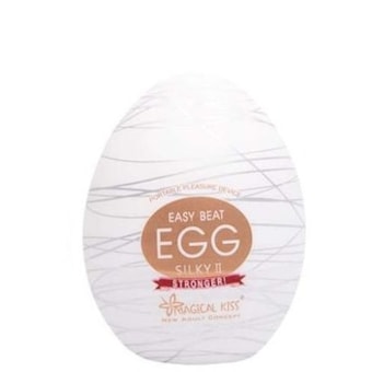 Silky II - Masturbador Egg Masculino com Textura Emaranhada Suave