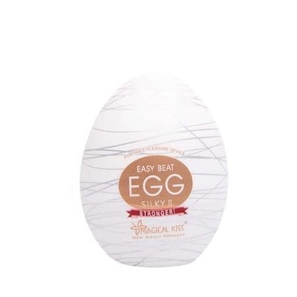 Silky II - Masturbador Egg Masculino com Textura Emaranhada Suave