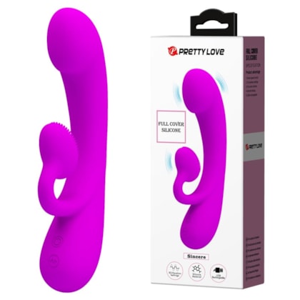 Sincere - Vibrador Rabbit Com 2 Motores e 10 Funções de Vibração Extra Forte em Cada