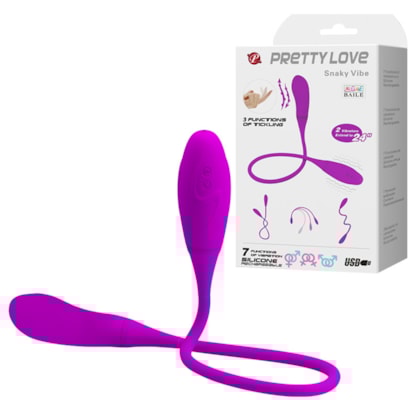 Snaky Vibe II - Vibrador Duplo Com 7 Vibrações Numa Ponta e 3 Cutucadas Na Outra