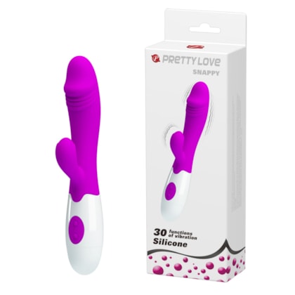 Snappy - Vibrador do Ponto G e Clítoris Com 30 Funções de Vibração | Roxo