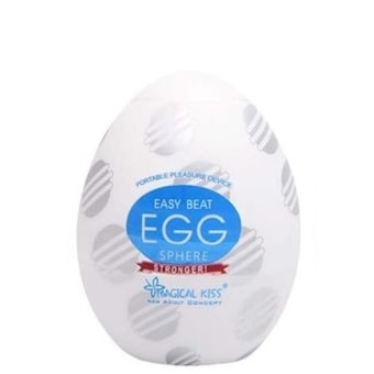 Sphere - Masturbador Egg Masculino com Textura de Orbes Dinâmicas