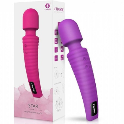 Star - Vibrador Massageador com 7 Funções de Vibração e 4 Velocidades