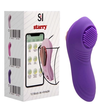 Starry - Vibrador Para Calcinha Com 10 Modos de Vibração e Controle Por Aplicativo