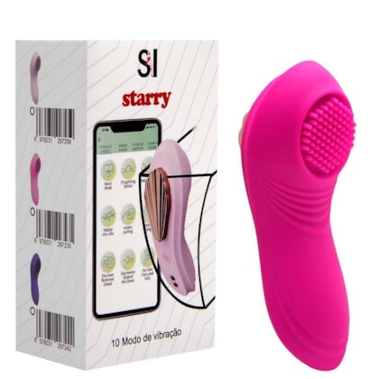 Starry - Vibrador Para Calcinha Com 10 Modos de Vibração e Controle Por Aplicativo