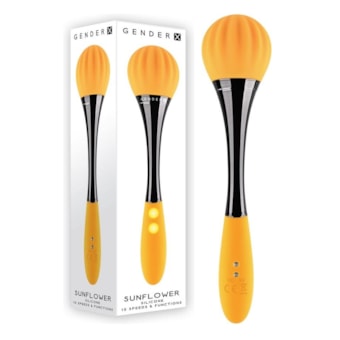 Sunflower - Vibrador Varinha Com 10 Funções de Vibração em Cada Ponta à Prova D'água e Submersível