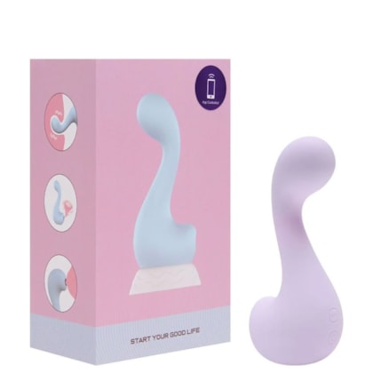 Swan App - Vibrador Duplo Para Ponto G e Clítoris Com 7 Modos de Vibração, 7 Ondas de Pressão e Aplicativo