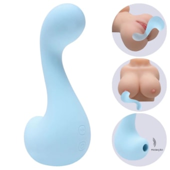 Swan App - Vibrador Duplo Para Ponto G e Clítoris Com 7 Modos de Vibração, 7 Ondas de Pressão e Aplicativo