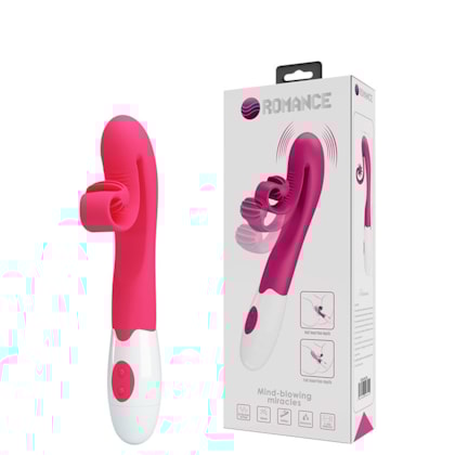 Tatianna - Vibrador Com Estimulador Clitoriano em Formato de Caracol e 30 Funções de Vibração