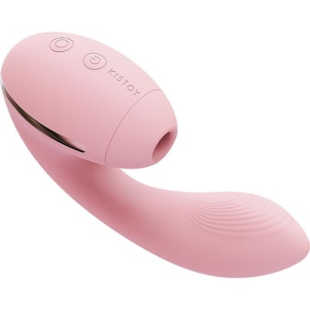 Tina Mini - Vibrador Dual Ponto G e Clítoris Com 10 Vibrações e 5 Funções de Ondas de Pressão