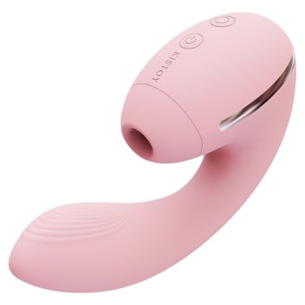 Tina Mini - Vibrador Dual Ponto G e Clítoris Com 10 Vibrações e 5 Funções de Ondas de Pressão