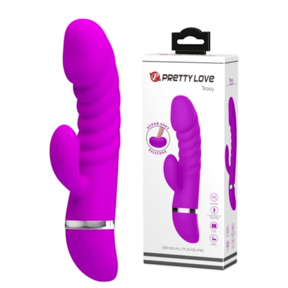 Tracy - Vibrador Rabbit Extra Forte e Macio Feito uma Almofadinha com 7 Funções de Vibração