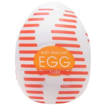 Tube - Masturbador Egg Masculino com Textura de Tubos Anelados