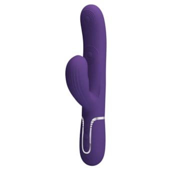 Twinkled Tenderness -  Vibrador Rabbit 3 em 1, 7 Funções de Cutucadas, 7 Ondas de Pressão e Função Burst Climax