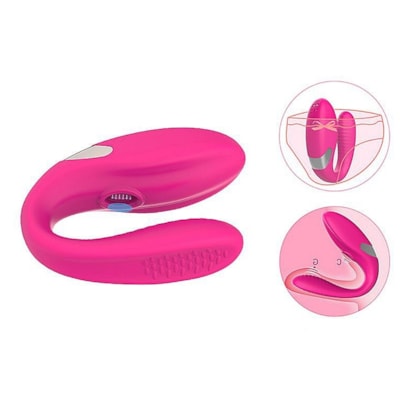 Umi - Vibrador de Casal Com 9 Modos de Vibração e 9 Modos de Cutucadas na Parte de Cima
