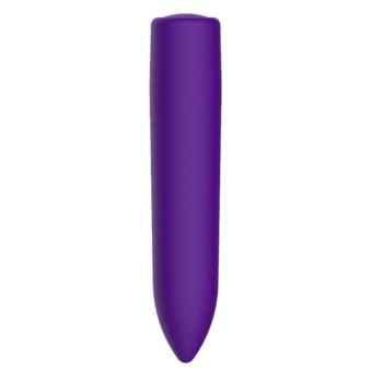 Vibrador Cápsula Roxa Tipo Bullet Com 10 Funções de Vibração