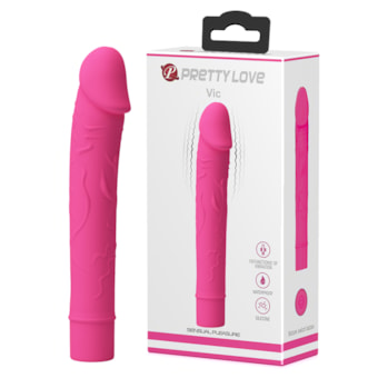 Vic - Vibrador Personal Formato Pênis Com 10 Funções de Vibração