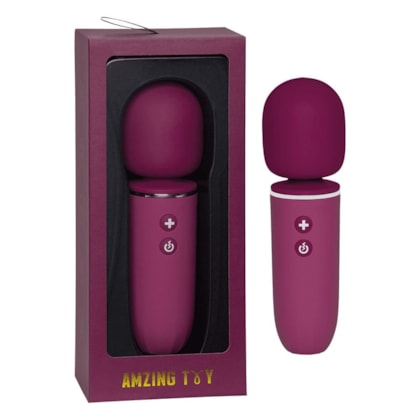 Walle - Vibrador Varinha Massageadora com 7 Modos de Vibração e 4 Velocidades | Vinho