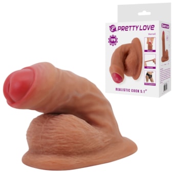 Warnell - Pênis em Cyberskin Sem Ereção Para Proporcionar Volume Com Glande Encoberta, Veias e Escroto | 13cm