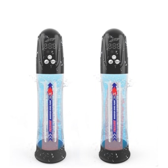 Warrior King Pump - Bomba Peniana Para Uso com Água Recarregável e Com 4 Modos de Sucção