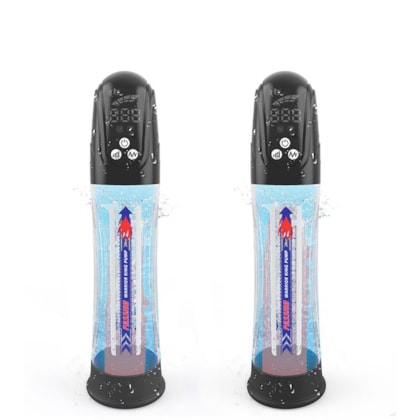 Warrior King Pump - Bomba Peniana Para Uso com Água Recarregável e Com 4 Modos de Sucção