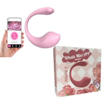 Whale Mini-RTC - Vibrador do Ponto G Com 9 Modos de Vibração e Controle Via Aplicativo