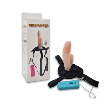 Wild Bondage - Cinta com Capa Peniana e Estimulador de Clítoris Vibratório