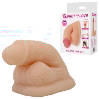 Wildon - Pênis em Cyberskin Sem Ereção Para Proporcionar Volume Com Glande, Veias e Escroto | 13,5cm