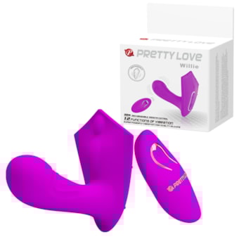 Willie - Vibrador Ponto G E Clítoris Com 12 Modos De Vibração E Controle Sem Fio (PRODUTO DE VITRINE)