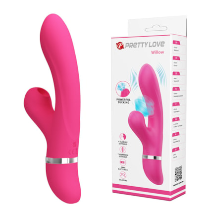 Willow - Vibrador Ponto G com 7 Funções e Sugador do Clítoris 4 Funções